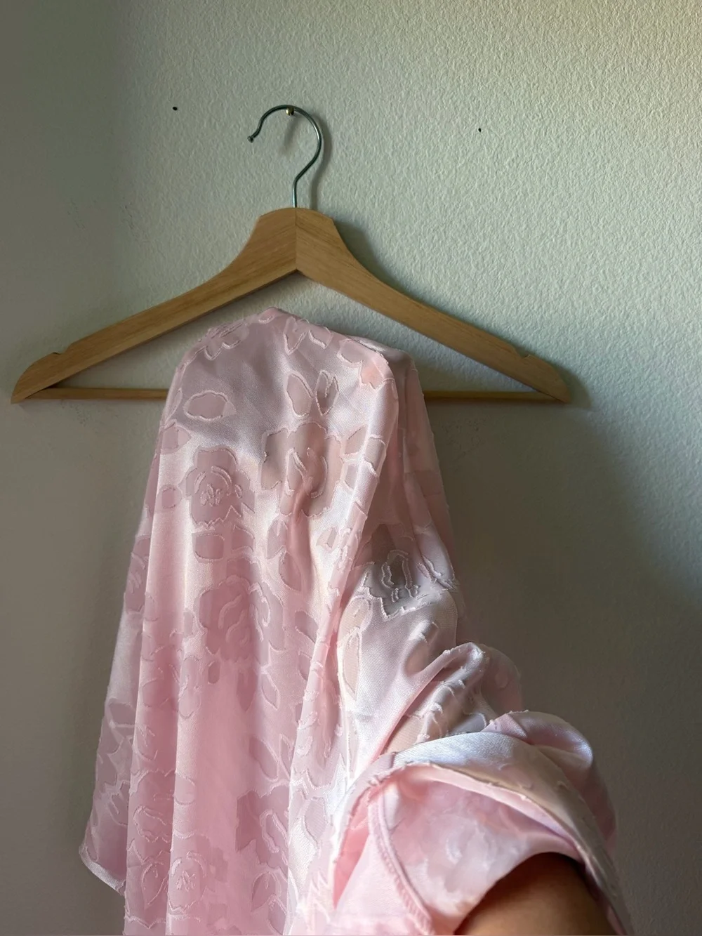 Victoria Secret vintage Sheer Floral Lace Slip Dress - Light Pink